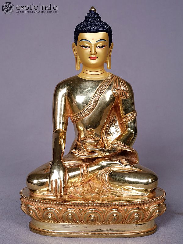 Shakyamuni Buddha | Tibetan Buddhist Deity | Copper With Gold Plated