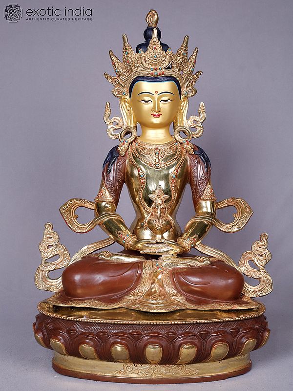 Aparimita | Tibetan Buddhist Deity | Copper With Gold Plated