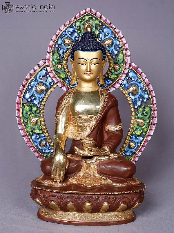 Lord Buddha | Tibetan Buddhist Deity | Copper With Gold Plated