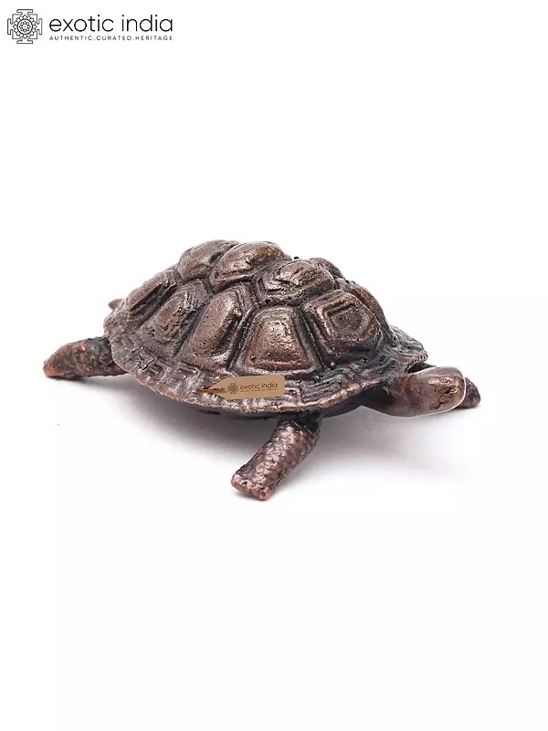 Small Tortoise (Kachua) for Positive Energy & Vastu Shastra | Handmade | Copper Statue