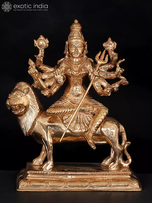 Goddess Durga From South India | Bronze Statue from South India | Handmade Statue
