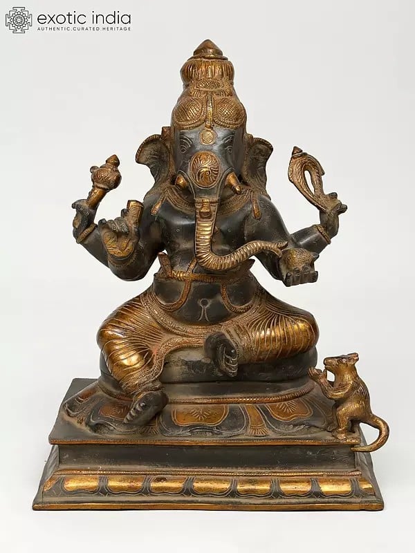 14" Brass Lord Ganesha Idol | Handmade