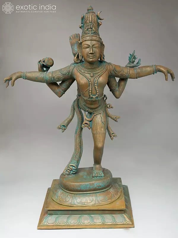 30" Shiva Tandava | Madhuchista Vidhana (Lost-Wax) | Panchaloha Bronze from Swamimalai