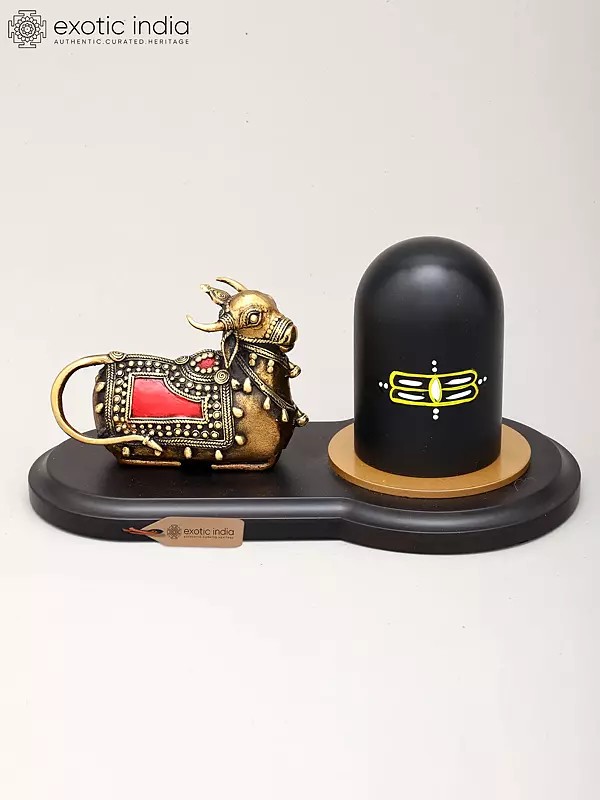 10" Nandi Shivalinga Statue