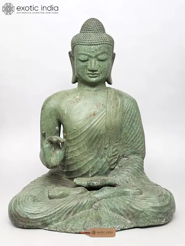 29" Lord Buddha in Teaching Mudra | Brass Statue