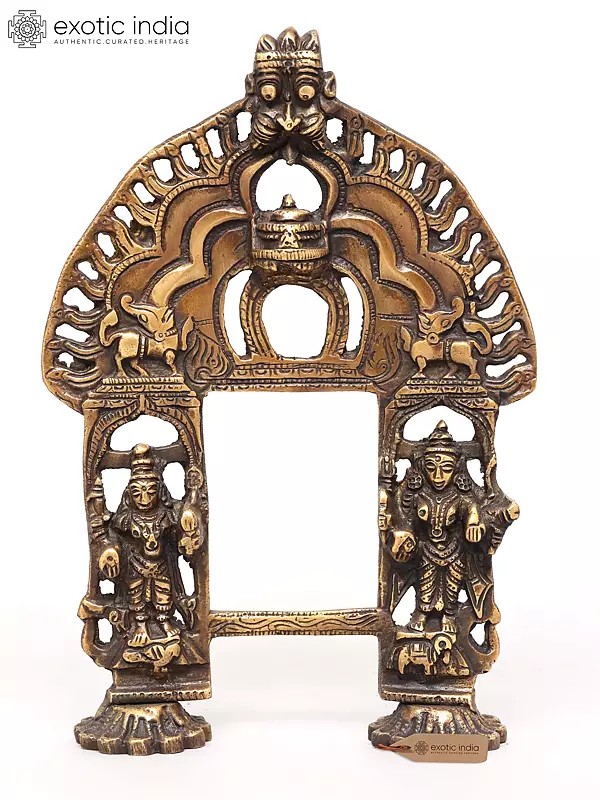 11" Divine Brass Archway with Deity Figures