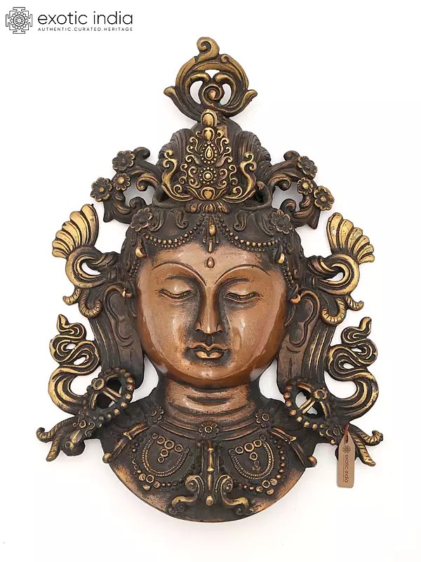 8" Goddess Tara Mask From Nepal