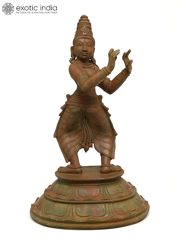 12" Dancing Goddess Parvati | Bronze Statue