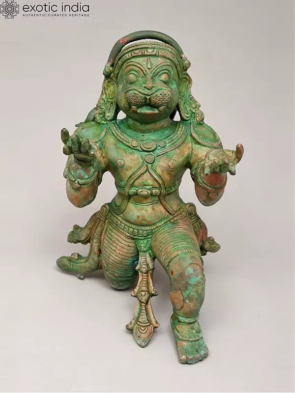 9" Ram Bhakta Hanuman | Bronze Statue