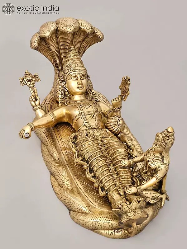 23" Brass Sheshshayi Narayana Vishnu