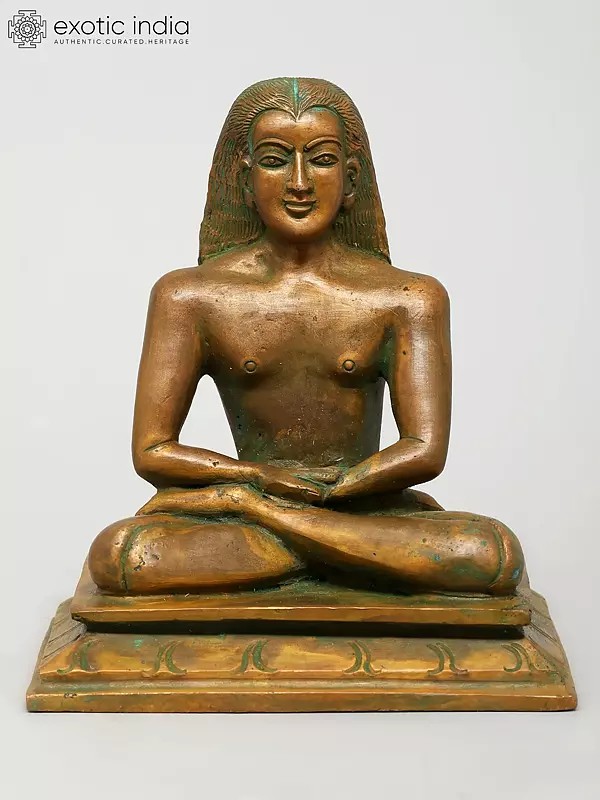 5" Small Mahavatar Babaji Maharaj | Madhuchista Vidhana (Lost-Wax) | Panchaloha Bronze from Swamimalai