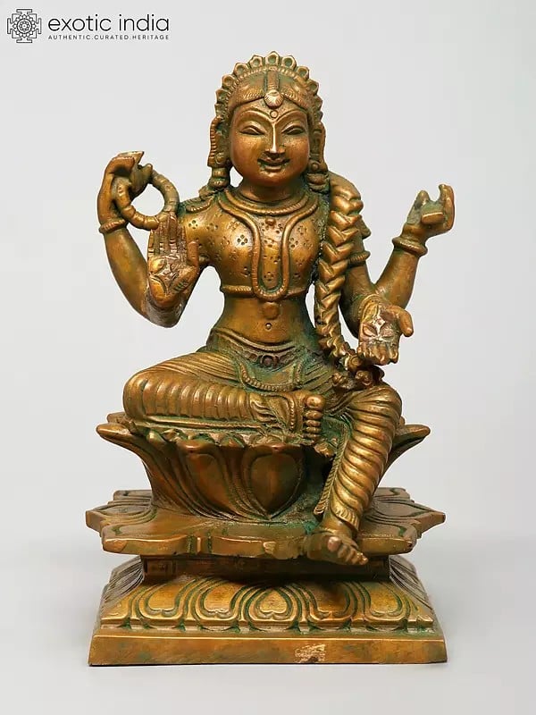 5" Small Bala Tripurasundari (Goddess Balambika) | Madhuchista Vidhana (Lost-Wax) | Panchaloha Bronze from Swamimalai