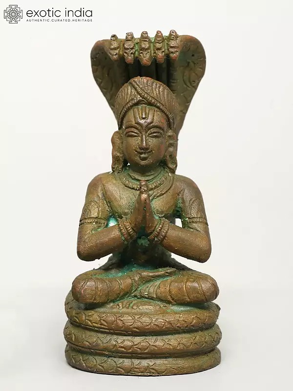 2" Small Swami Manavala Mahamuni | Madhuchista Vidhana (Lost-Wax) | Panchaloha Bronze from Swamimalai