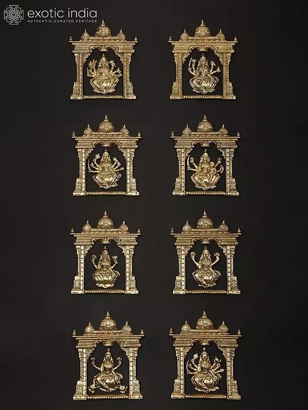 Brass Ashta Lakshmi Set | Wall Hanging