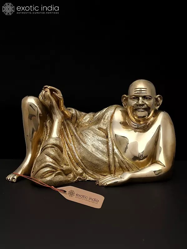 10" Neem Karoli Baba | Brass Statue
