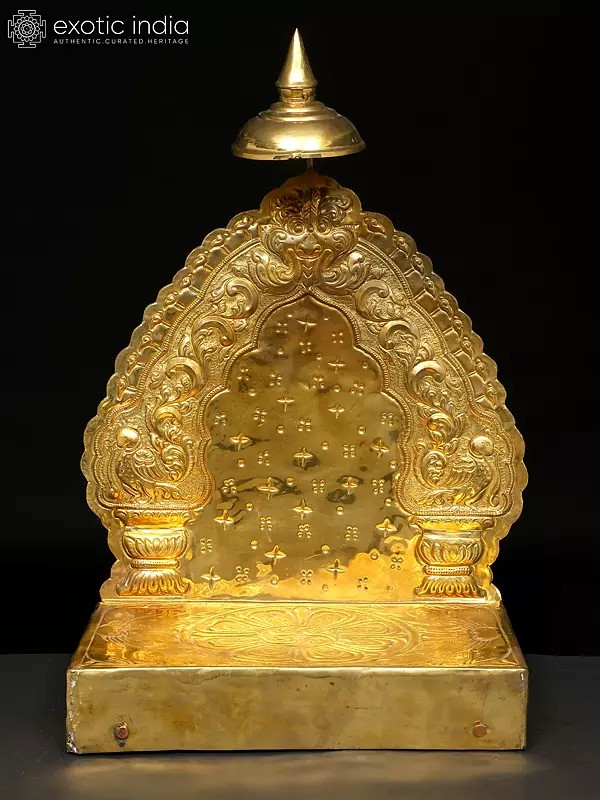 19" Hindu Pooja Singhasana | Brass