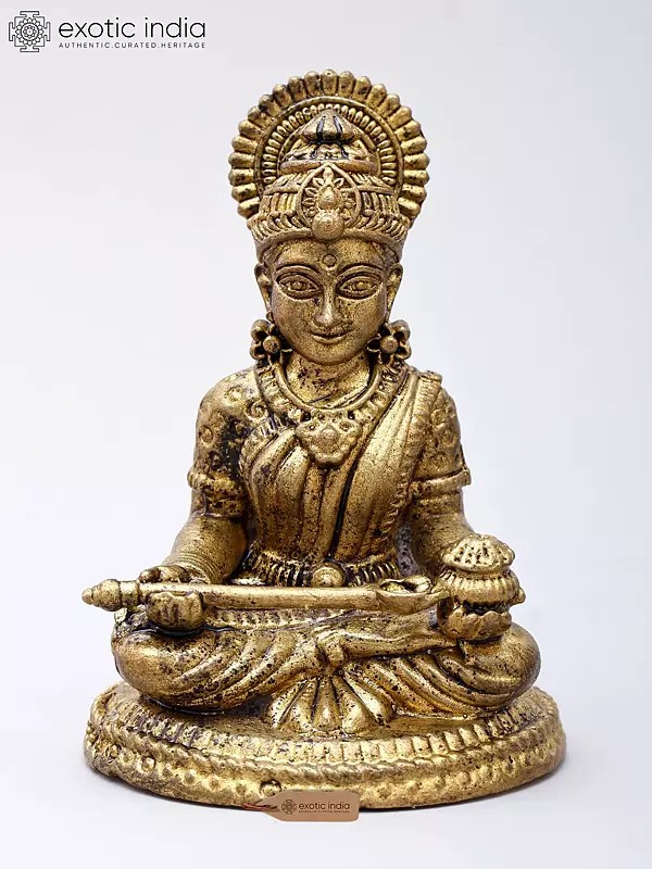 Small Sitting Annapurna Deity Sculpture