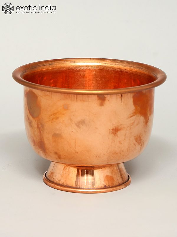 4" Small Copper Chandan Pela | Ritual Item