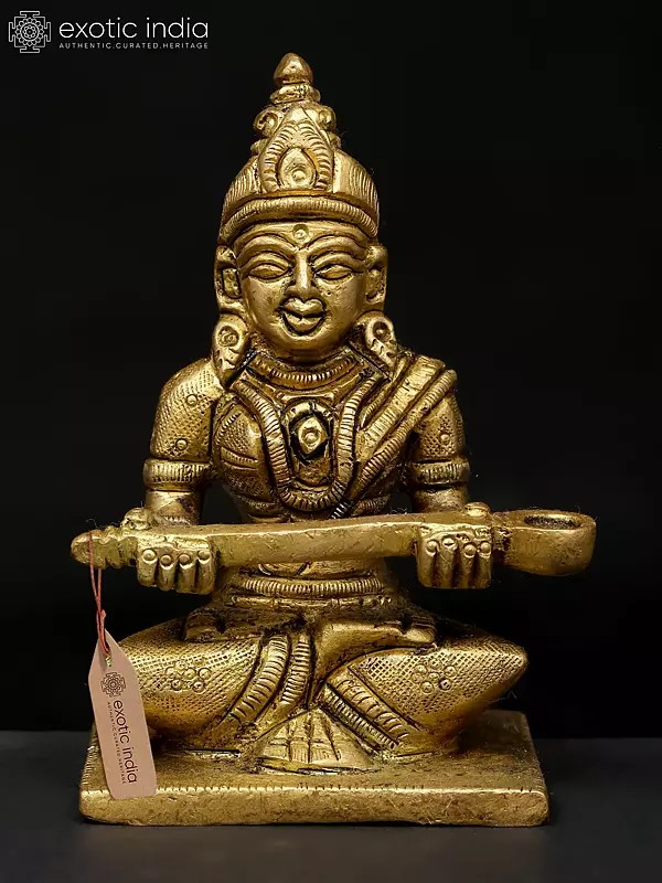 4" Goddess Annapurna | Brass Statue