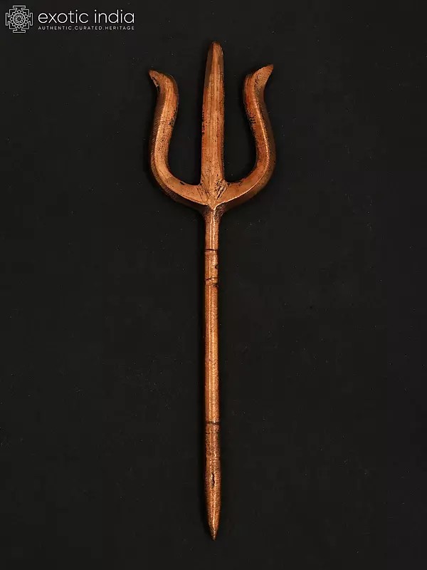 6" Small Copper Trishul (Trident)