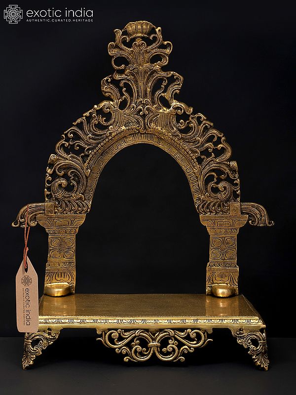 23" Brass Throne For Placing Deity Statue