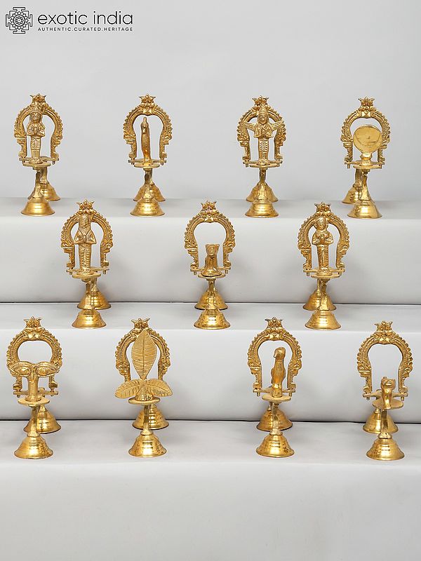 8" Set of 11 Upacharas for Puja