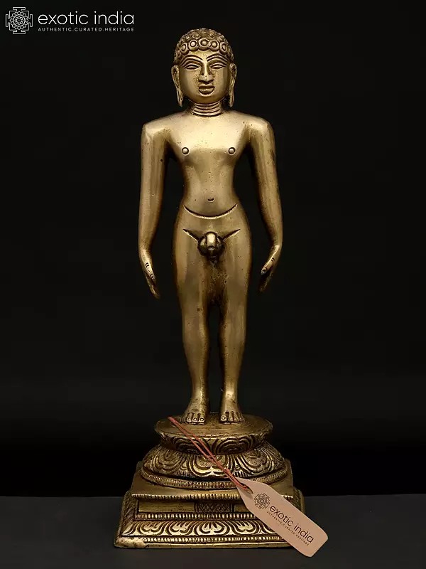 9" Mahavir Jain | Brass Statue