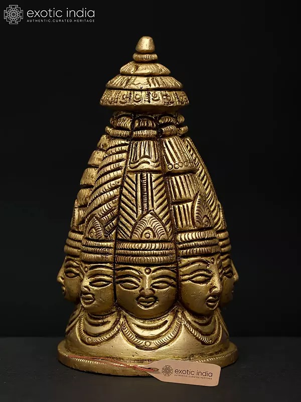 3" Small Brass Ashta Mukhalingam