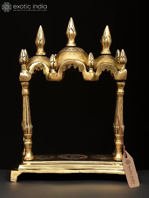 10" Designer Brass Temple
