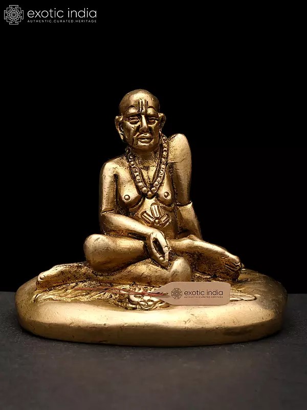 3" Small Swami Samarth | Brass Statue