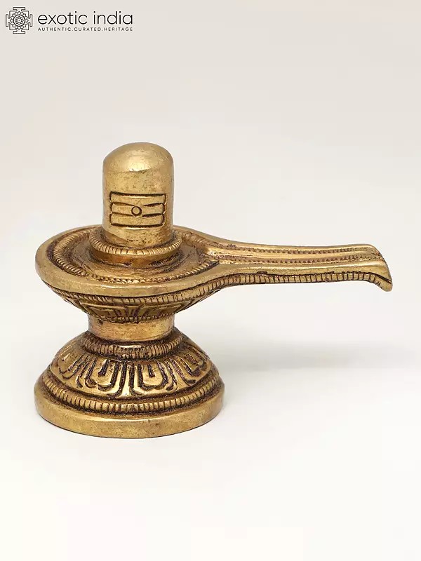 2" Small Brass Shivalinga | Handmade | Made In India