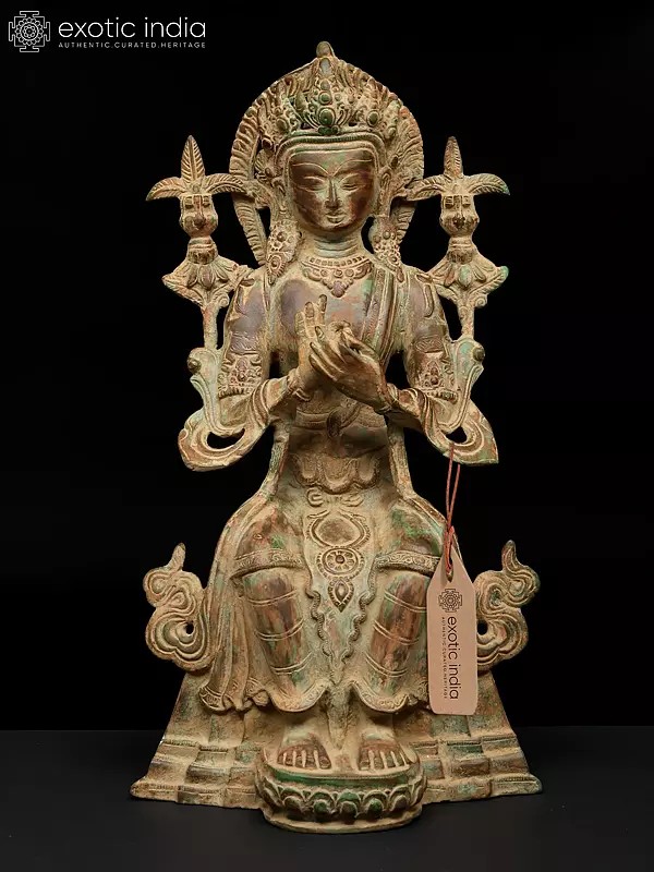 14" Maitreya Buddha (Future Buddha) | Buddhist Brass Statue