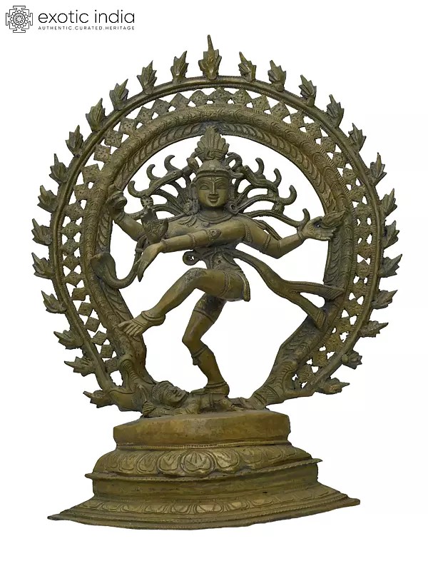15" Lord Shiva as Nataraja | Madhuchista Vidhana (Lost-Wax) | Panchaloha Bronze from Swamimalai
