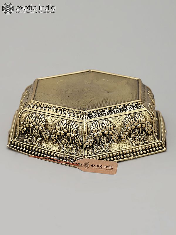 4" Small Brass Superfine Pedestal - for Placing Deity Statue