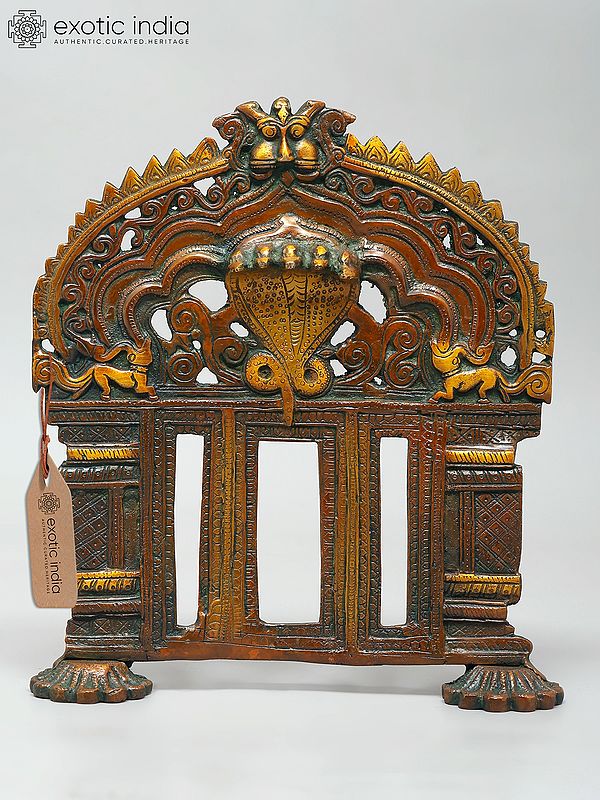 10" Brass Kirtimukha Prabhavali | Made In India