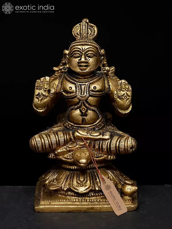 3" Small Kurma Avatar of Lord Vishnu | Brass Statue