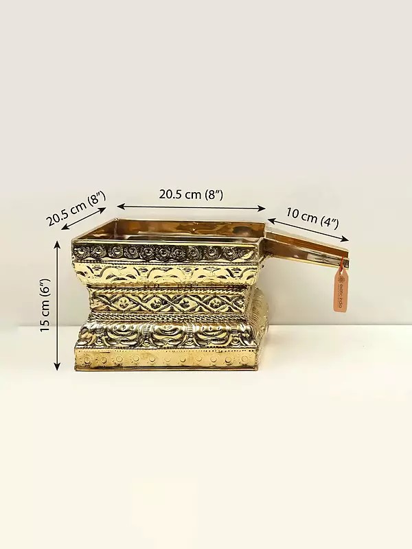 12" Abhisheka Patra for Abhishekam in Brass | Handmade | Made in India