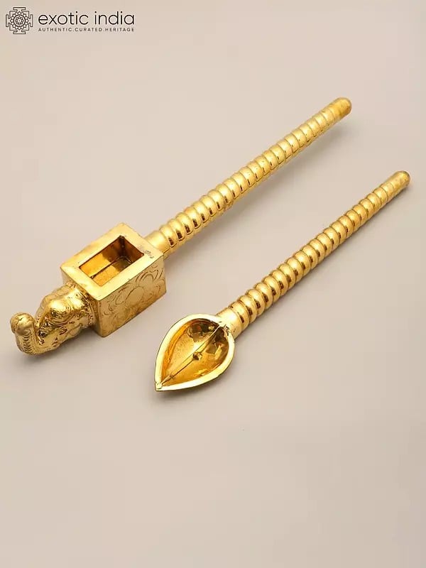 Homa Spoon Set for Vedic Sacrifices (Yajna)