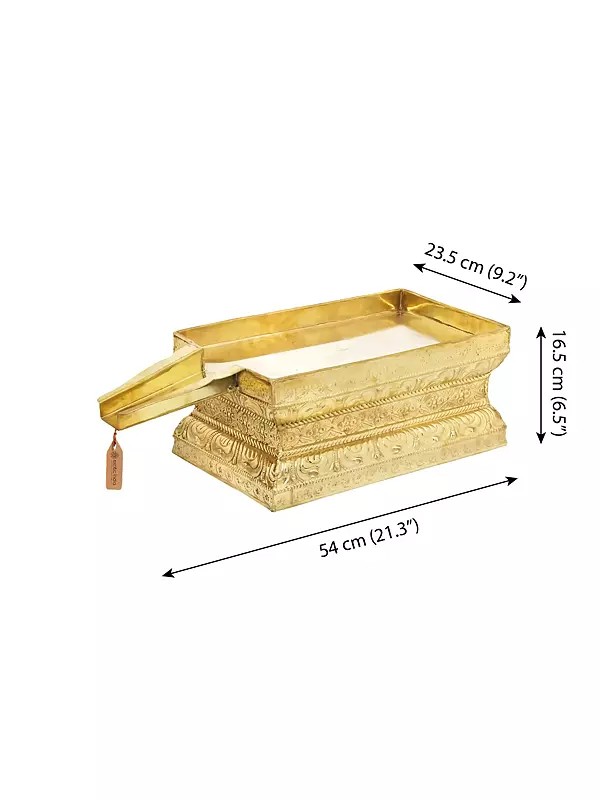 21" Abhisheka Patra in Brass | Handmade | Made in India