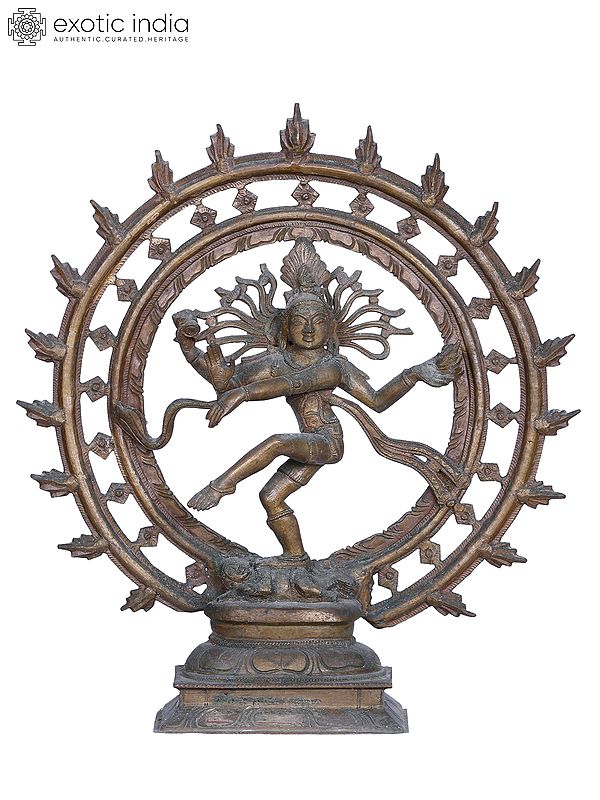 11" Dancing Lord Shiva Bronze Statue | Nataraja Idol