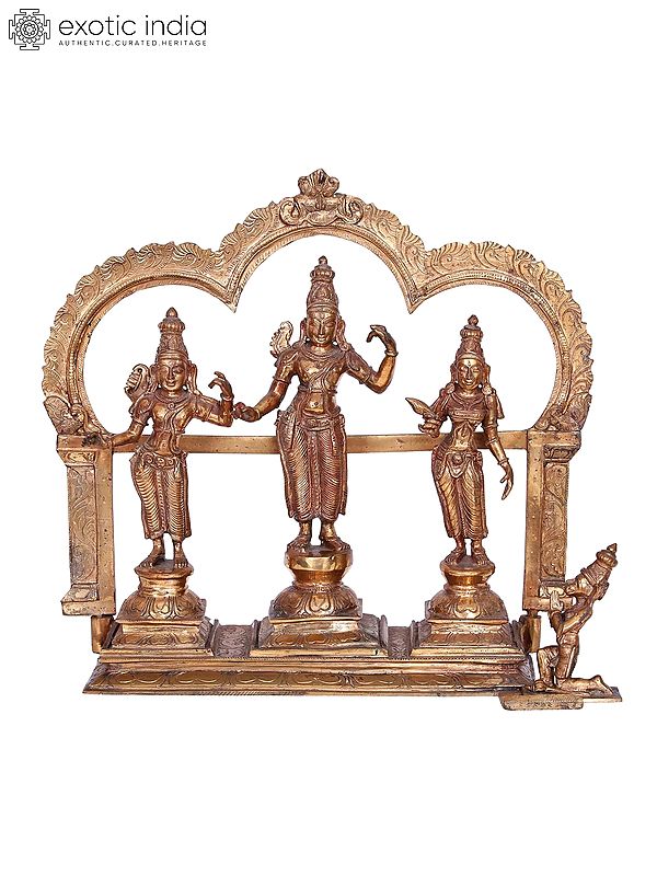 16" Ram Darbar Panchaloha Bronze Statue from Swamimalai