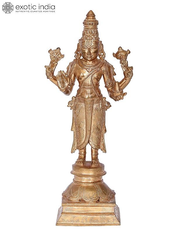 12" Dhanwantri Panchaloha Bronze Statue | Madhuchista Vidhana (Lost-Wax) | Panchaloha Bronze from Swamimalai