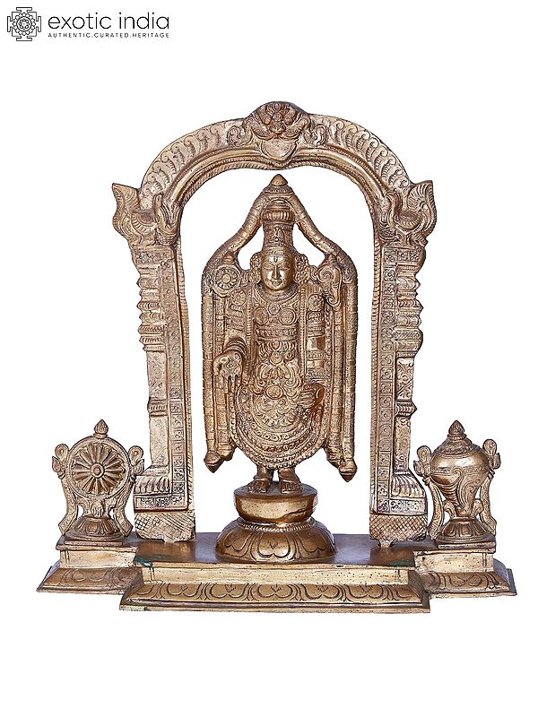 14'' Lord Balaji Panchaloha Bronze Statues from Swamimalai | Madhuchista Vidhana (Lost-Wax)