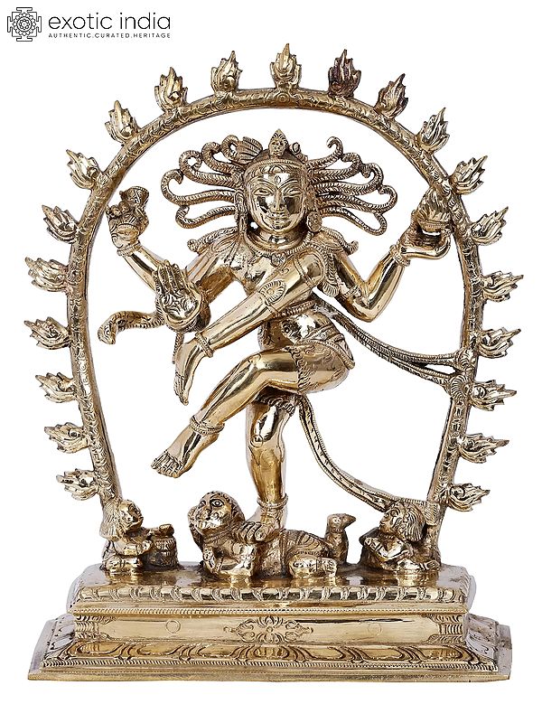 10'' Nataraja Panchaloha Bronze Idol | Madhuchista Vidhana (Lost-Wax) | Panchaloha Bronze from Swamimalai