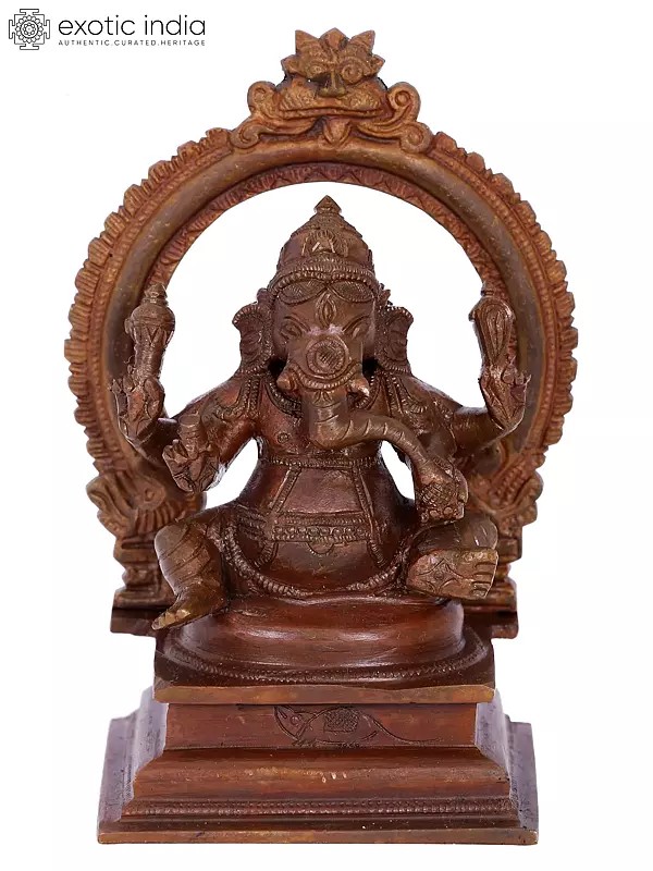 5" Small Lord Ganesha | Madhuchista Vidhana (Lost-Wax) | Panchaloha Bronze from Swamimalai