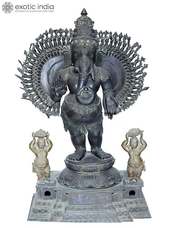 54" A Staggering Triumph of Chola Artistic Tradition In Panchaloha Bronze | Made In Swamimalai, Tamil Nadu, India (Shipped by Sea)