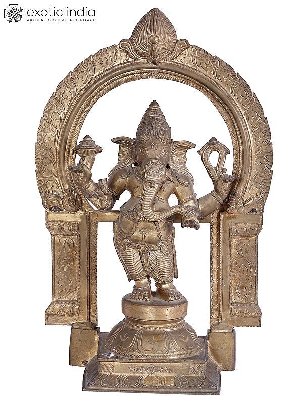 22'' Ekadanta Ganapati Bronze Statue | Madhuchista Vidhana (Lost-Wax) | Panchaloha Bronze from Swamimalai