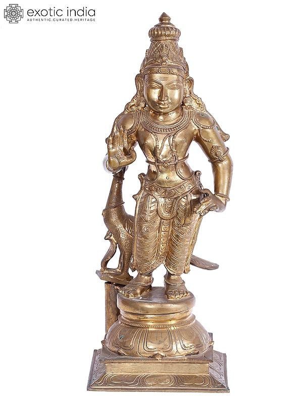 27'' Bala Murugan (Karttikeya) Idol | Madhuchista Vidhana (Lost-Wax) | Panchaloha Bronze from Swamimalai