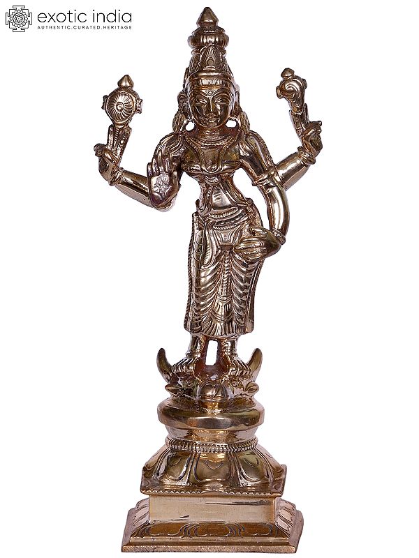 6" Bronze Standing Goddess Durga