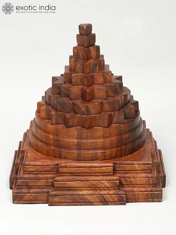 15" Shri Yantra | Wood Carving | Handmade